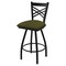 Holland Bar Stool Co 30" Swivel Bar Stool, Black Wrinkle, Graph Parrot Seat X820 - alternate 1